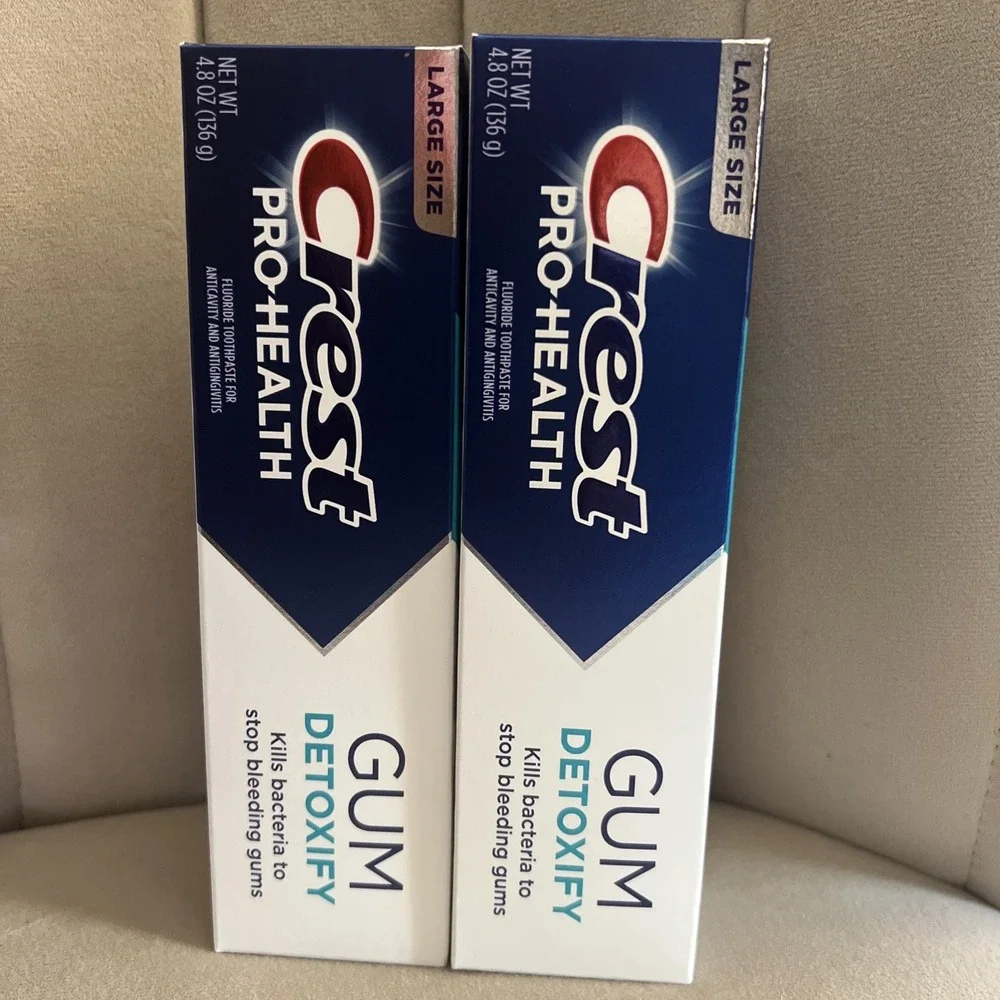 2pk Crest Pro-Health Gum Detoxify Toothpaste 4.8oz Large Size EXP 05/2028